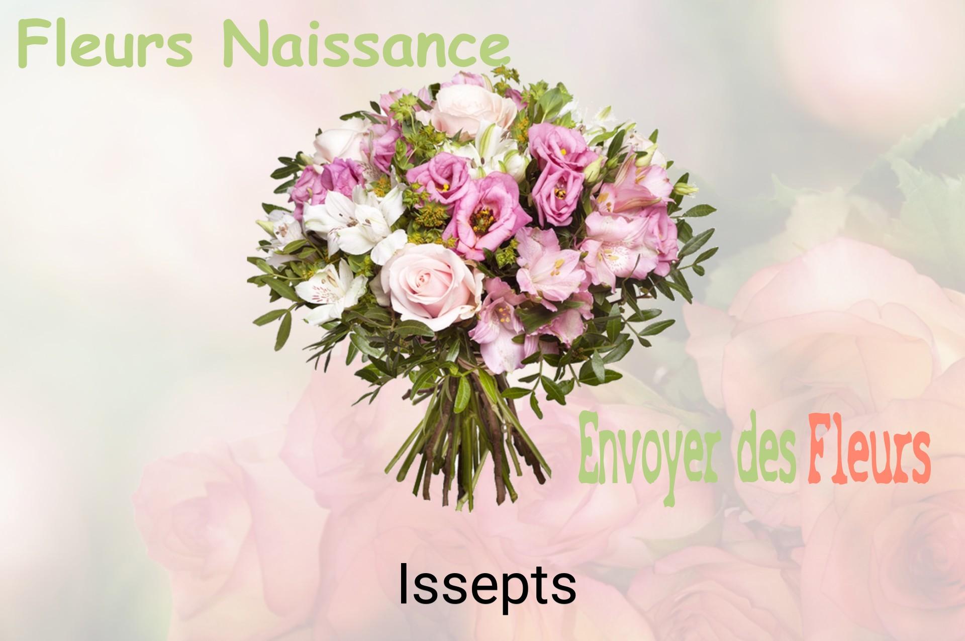 Bouquet de fleurs de naissance livré à Issepts
